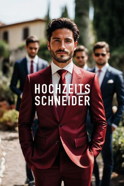 Hochzeitsschneider by cove - Anzug rot