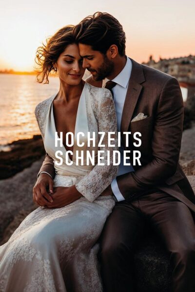 Hochzeitsschneider by cove - Brautpaar am Wasser